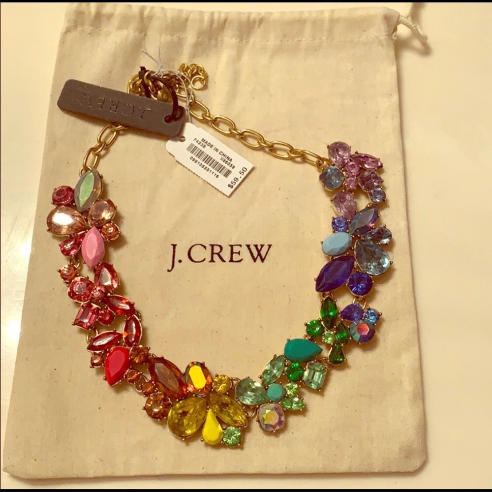 J. Crew Rainbow Party Necklace